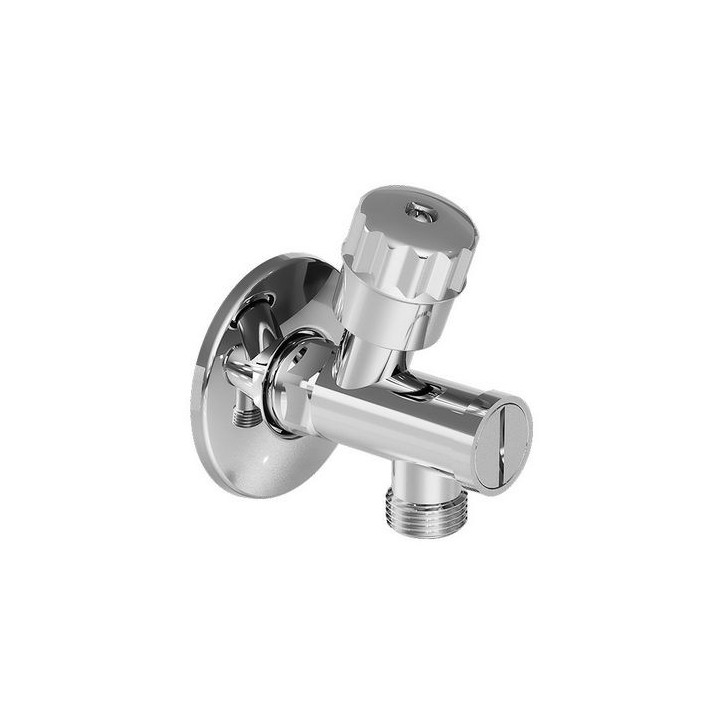 RUBINETTO SOTTOLAVABO A VITONE CON FILTRO SENZA DADO 1/2 x 1/2 cromo