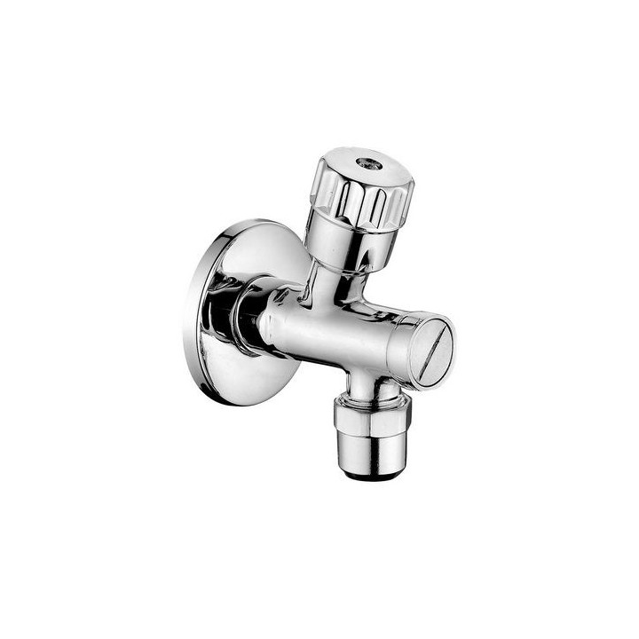 RUBINETTO SOTTOLAVABO A VITONE CON FILTRO CON DADO 1/2 x 3/8 cromo