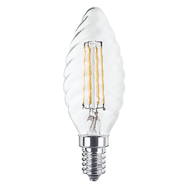 LAMPADA LED A FILAMENTO 'SPIRALE' CALDA 2700K  4W37W E14 - 470 lm