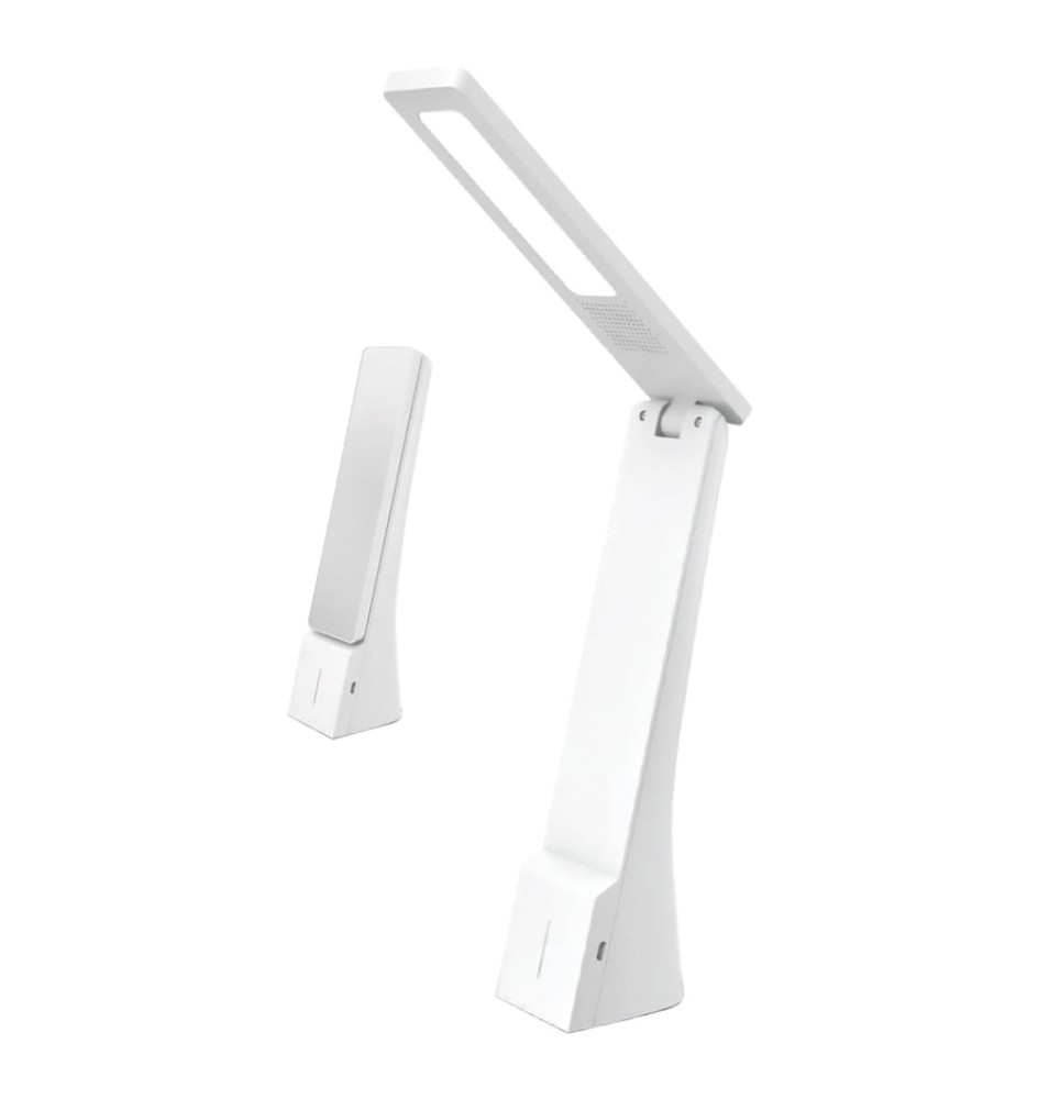 LAMPADA DA TAVOLO RICARICABILE A LED 4 watt - colore bianco/argento
