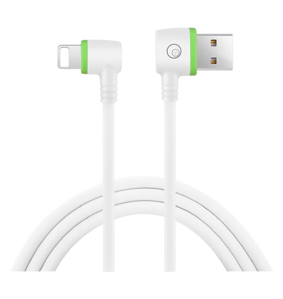 CAVETTO PER SMARTPHONE A 90° micro USB - 1 metro (2,4A)