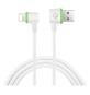 CAVETTO PER SMARTPHONE A 90° micro USB - 1 metro (2,4A)