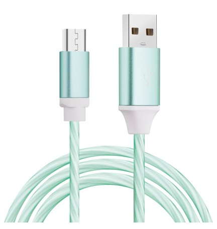 CAVETTO A LED PER SMARTPHONE micro USB - 1 metro