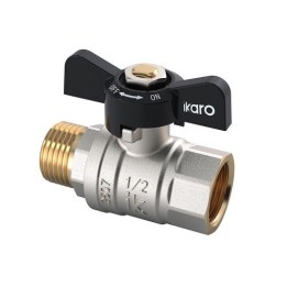 VALVOLA A SFERA IKARO MF CON FARFALLA 1" DN 25 PN 40