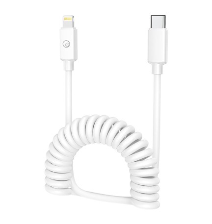 CAVETTO PER SMARTPHONE 'FLESSIBILE' USB tipo C / Lightning Apple -(20W)