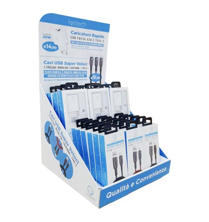 ASSORTIMENTO ACCESSORI TELEFONIA/TABLET 'NEW' totale 30 pezzi