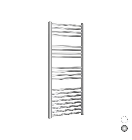 TERMOARREDO LINEA KALURA DIRITTO H 800 Nero Opaco Int. 500