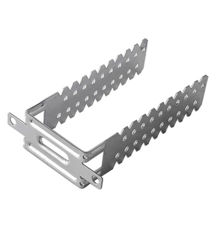 STAFFA UNIVERSALE PER MONTANTI distanziatura parete 3-12 cm / spessore 1,0 mm