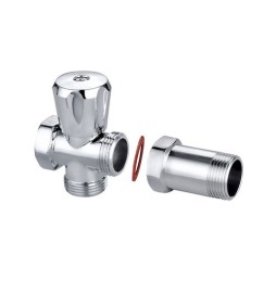 RUBINETTO LAVATRICE CON COPPIA RETROGRUPPO 3/4