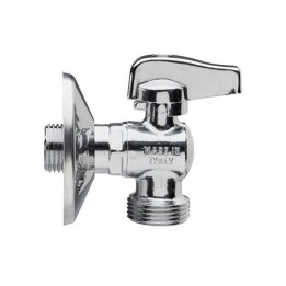 RUBINETTO A SFERA PER LAVATRICE LEVA CROMATA 1/2 x 3/4