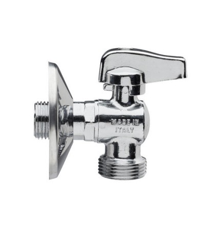 RUBINETTO A SFERA PER LAVATRICE LEVA CROMATA 1/2 x 3/4