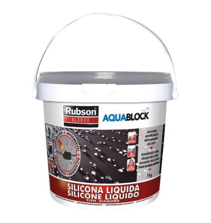 SILICONE LIQUIDO 'SL3000 AQUA BLOCK' Kg 1 - bianco