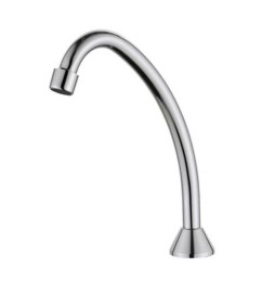 BOCCA MONOFORO CURVA PER RUBINETTI STEP Cromo