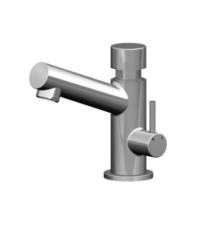 MISCELATORE TEMPORIZZATO TIME CANNA DRITTA PER LAVABO Cromo