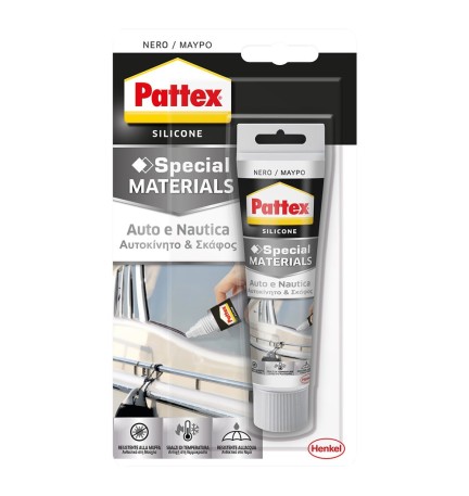 SILICONE ACETICO 'AUTO - NAUTICA' RAL 9005 nero ml 50