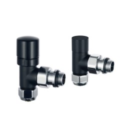 KIT VALVOLA E DETENTORE TERMOSTATIZZABILI 1/2 Bianco Opaco