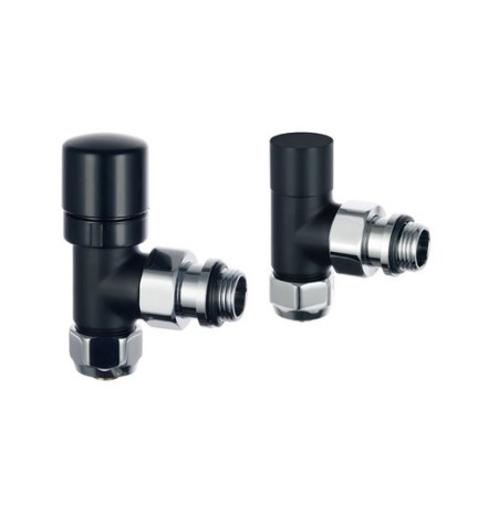 KIT VALVOLA E DETENTORE TERMOSTATIZZABILI 1/2 Bianco Opaco