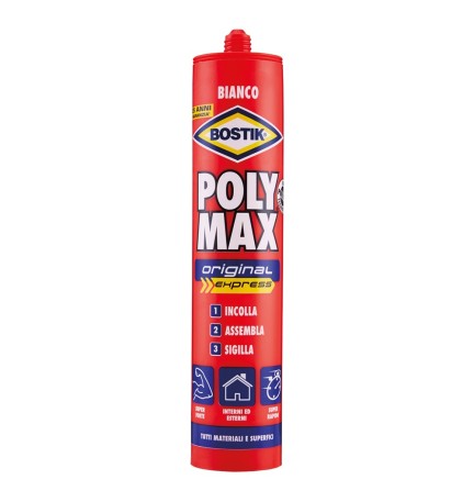 ADESIVO SIGILLANTE UNIVERSALE 'POLY MAX' ORIGINAL  gr. 425 - grigio
