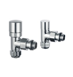 KIT VALVOLA E DETENTORE MANUALE 1/2 Bianco Opaco