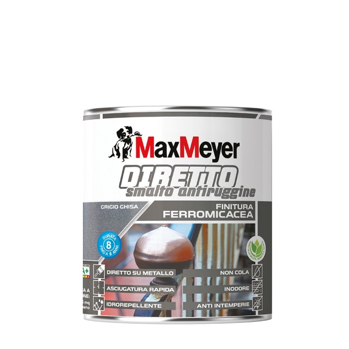 MAX DIRETTO ANTIRUG ACQUA FERR NERO GRAFITE 0,750 L