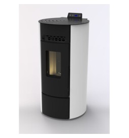 C STUFA PELLET ROUND ARGE 9 BIANCO