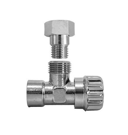 RUBINETTO A SQUADRA PER CASSETTA WC CON CODOLO Cromo