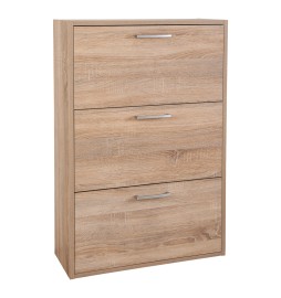 SCARPIERA 3 RIBALTE DOPPIE LINEA 'ESPRESSO' cm. 25 x 65 x h.120 - bianco