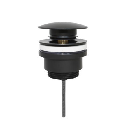 PILETTA CLICK CLACK CON VITE CENTRALE Nero Opaco