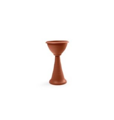 FIORIERA COLONNA TERRACOTTA