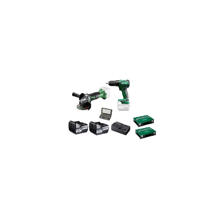 HIKOKI KIT TRAPANO C/PERC+SMERIGL 115MM KC18PK1A1 18V