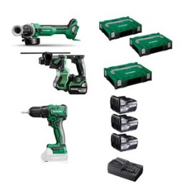 HIKOKI KIT TRAPANO C/PERC+SMERIGLIATR+TASSEL KCIT35A3C5 18V