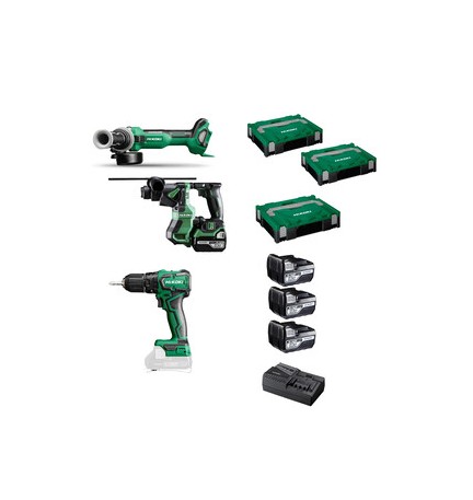 HIKOKI KIT TRAPANO C/PERC+SMERIGLIATRICE+TASSELL. KCIT35A3C5