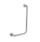CORRIMANO ANGOLARE CON MONTANTE A DESTRA cm. 35 x 65 dx Acciaio Inox