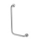 CORRIMANO ANGOLARE CON MONTANTE A SINISTRA cm. 35 x 65 sx Acciaio Inox