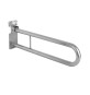 BARRA DI SOSTEGNO RIBALTABILE CON PORTACARTA IGIENICA cm. 85 Acciaio Inox
