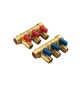 COLLETTORE NINO GIALLO CON VALVOLA A SFERA 3/4 X 16 4 VIE 3/4 x 1/2 x 16