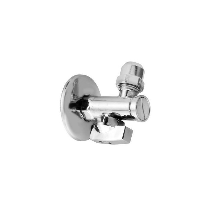 RUBINETTO SOTTOLAVABO A SFERA CON DADO 1/2 x 3/8 cromo