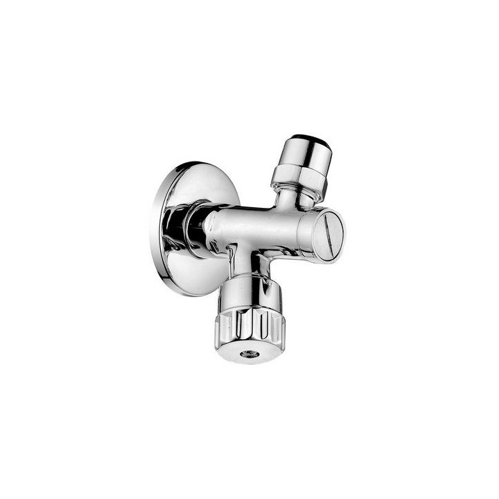 RUBINETTO SOTTOLAVABO A VITONE CON FILTRO CON DADO 1/2 x 3/8 cromo
