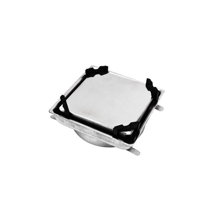 GRIGLIA DA PAVIMENTO IN ACCIAIO INOX DOUBLE-FACE 100 x 100 mm