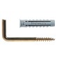 TASSELLO NYLON CON GANCIO APPENDI QUADRO 'SX 4G' SX 4G GOLD Ø 4 x 20 mm