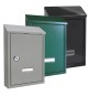 CASSETTA POSTALE 'NINFEA' cm 20,5 x 6,8 x H.30 - grigio argento