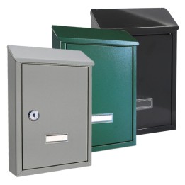 CASSETTA POSTALE 'NINFEA' cm 20,5x6,8x H.30 - verde muschio