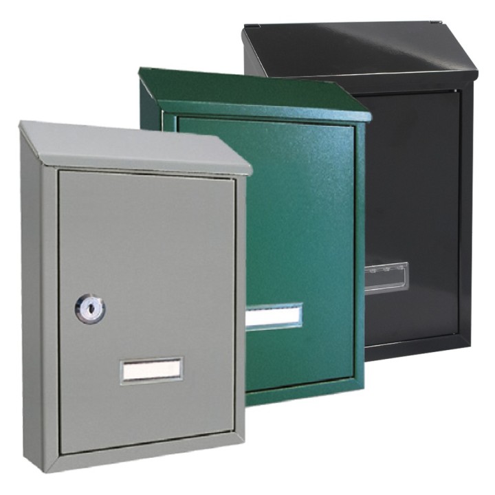 CASSETTA POSTALE 'NINFEA' cm 20,5x6,8x H.30 - grigio antracite