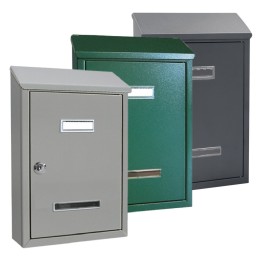 CASSETTA POSTALE 'PEONIA' cm 24,5 x 7,5 x H.36 - verde muschio