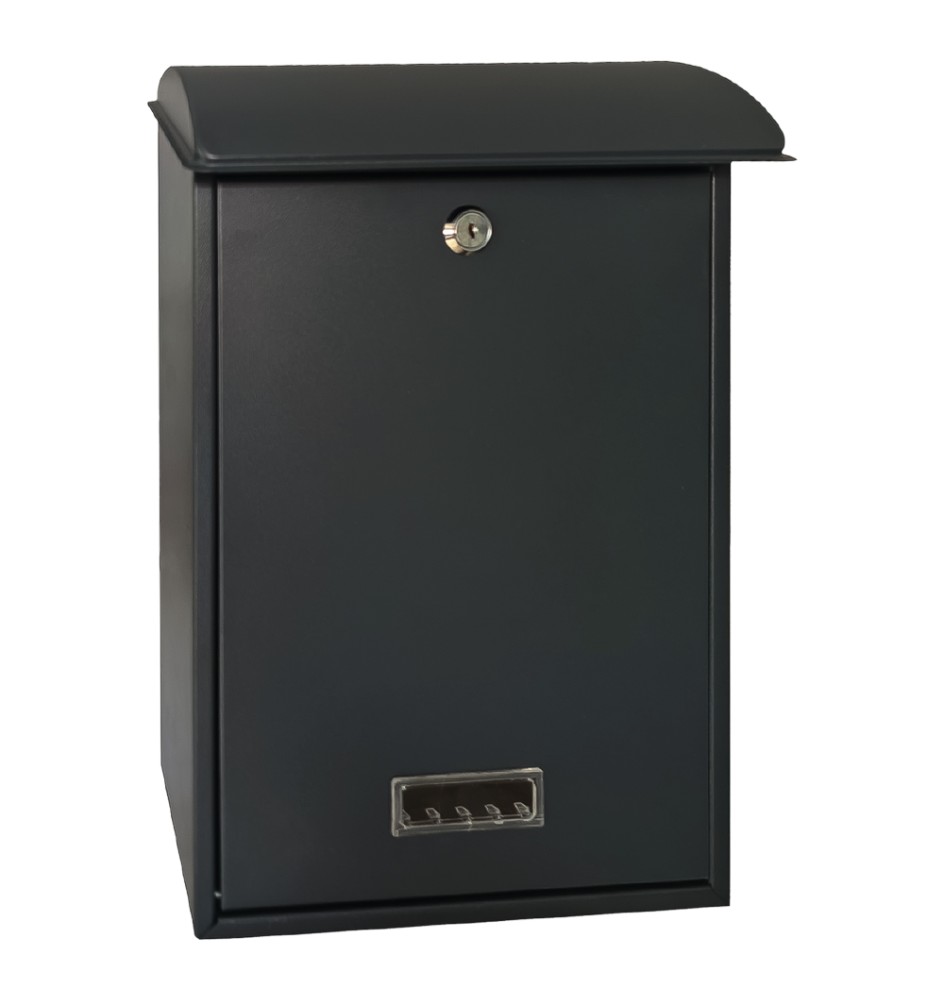 CASSETTA POSTALE 'LILLA' cm 27 x 12 x h 40,5 - grigio acciaio