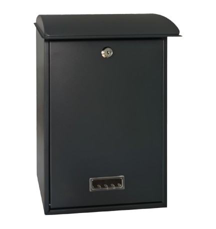 CASSETTA POSTALE 'LILLA' cm 27 x 12 x h 40,5 - grigio acciaio