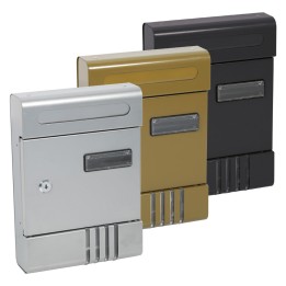 CASSETTA POSTALE 'JASMINE SMALL' cm 20,5x6,5x h 29 - color argento