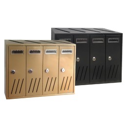 CASSETTA POSTALE 4 posti - antracite - 42,5x17,5x H. 30