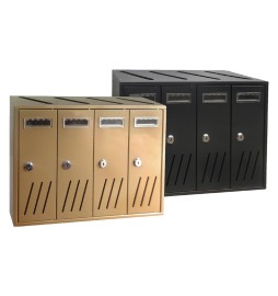 CASSETTA POSTALE 4 posti - antracite - 42,5x17,5x H. 30