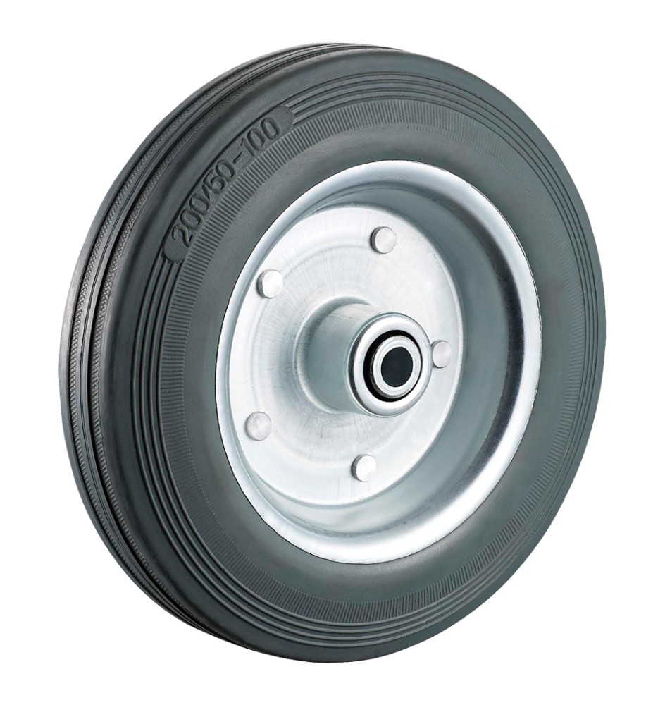 RUOTA PER CARRELLI ø mm 125 - foro ø mm 10 - capacità kg 80